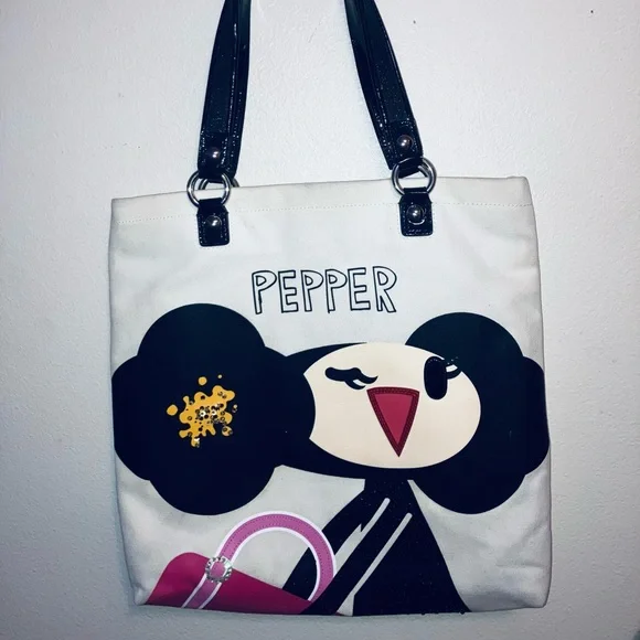 Coach | Bags | Coach Poppy Chan Doll Pepper Tote Bag Rare | Poshmark